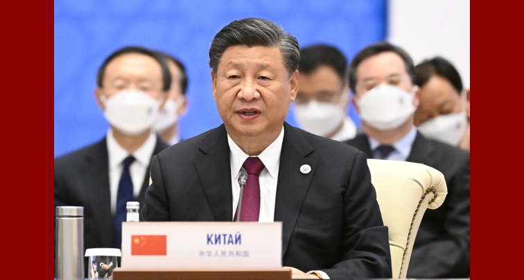 Председатель КНР Си Цзиньпин принял участие в 22-м заседании Совета глав государств-членов ШОС и выступил с важной речью