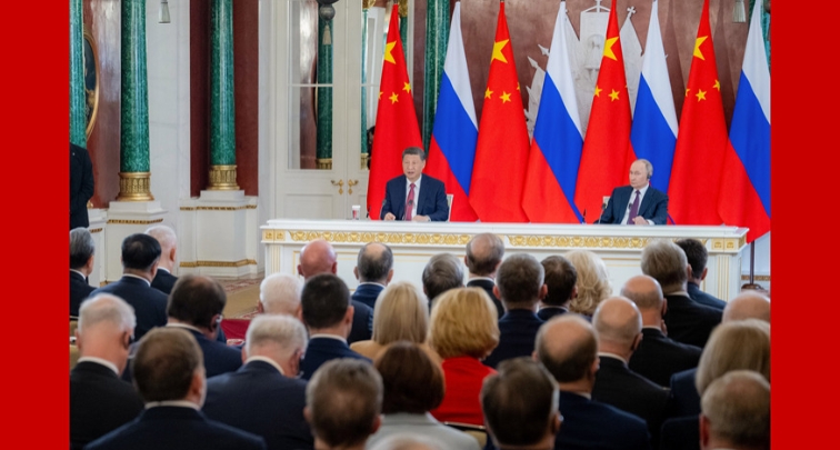 Си Цзиньпин и В. Путин встретились с прессой